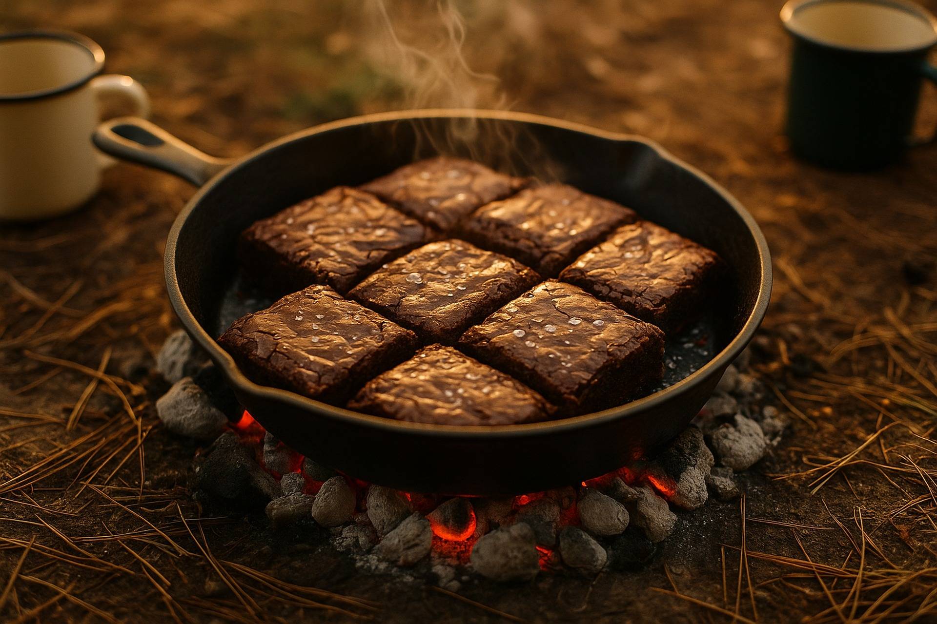 Chili Chocolate Canyon Brownies camp recipe image