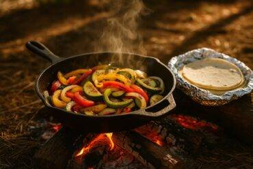 Fire Roasted Vegetable Fajitas camp recipe image