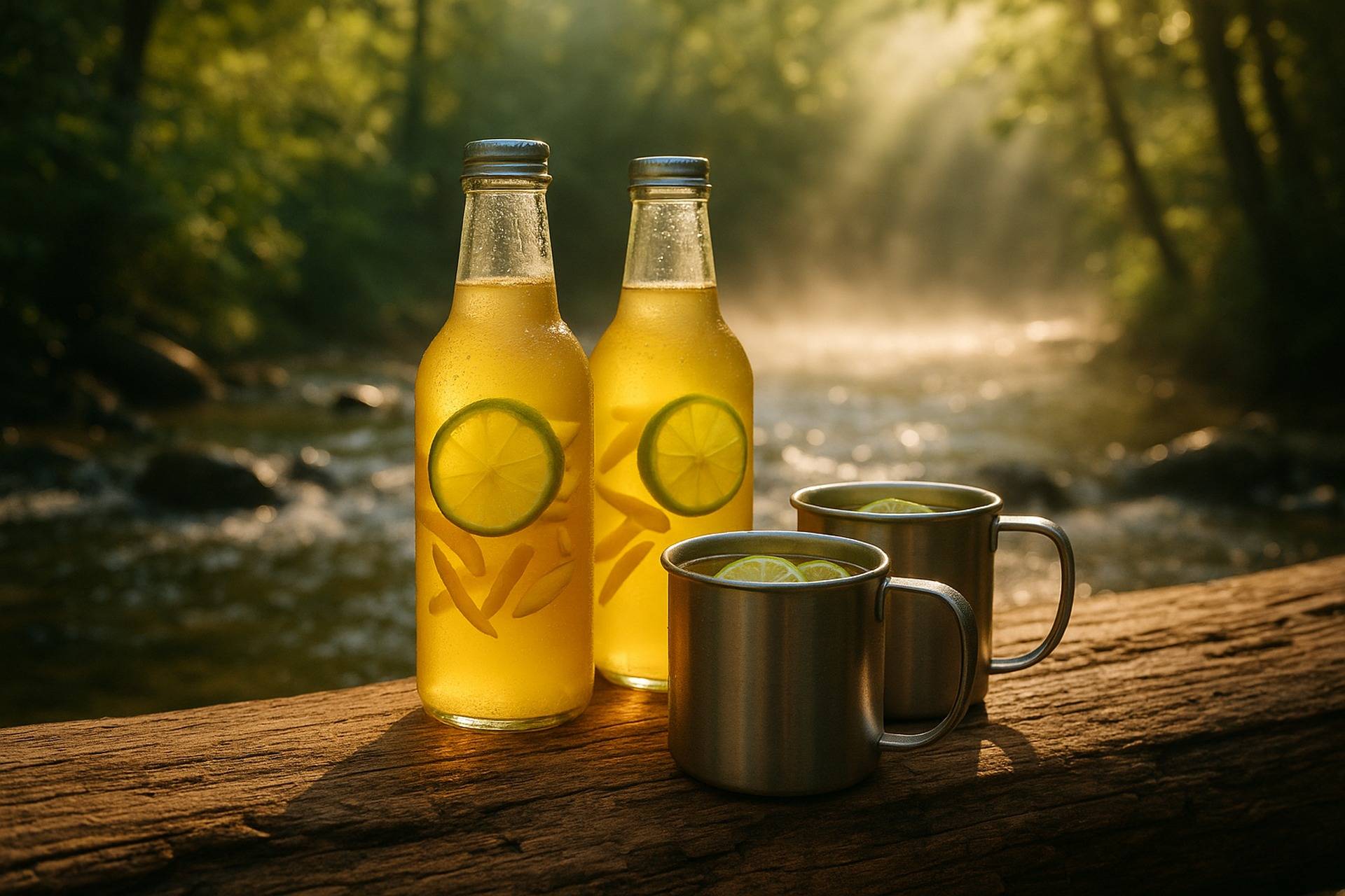 Ginger Lime Yerba Mate Cooler camp recipe image