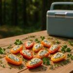 Herb Cheese Stuffed Mini Peppers camp recipe image