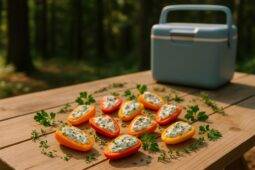 Herb Cheese Stuffed Mini Peppers camp recipe image