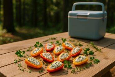 Herb Cheese Stuffed Mini Peppers camp recipe image