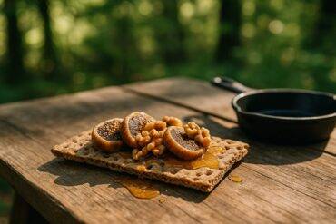Honeyed Fig And Walnut Crispbread camp recipe image