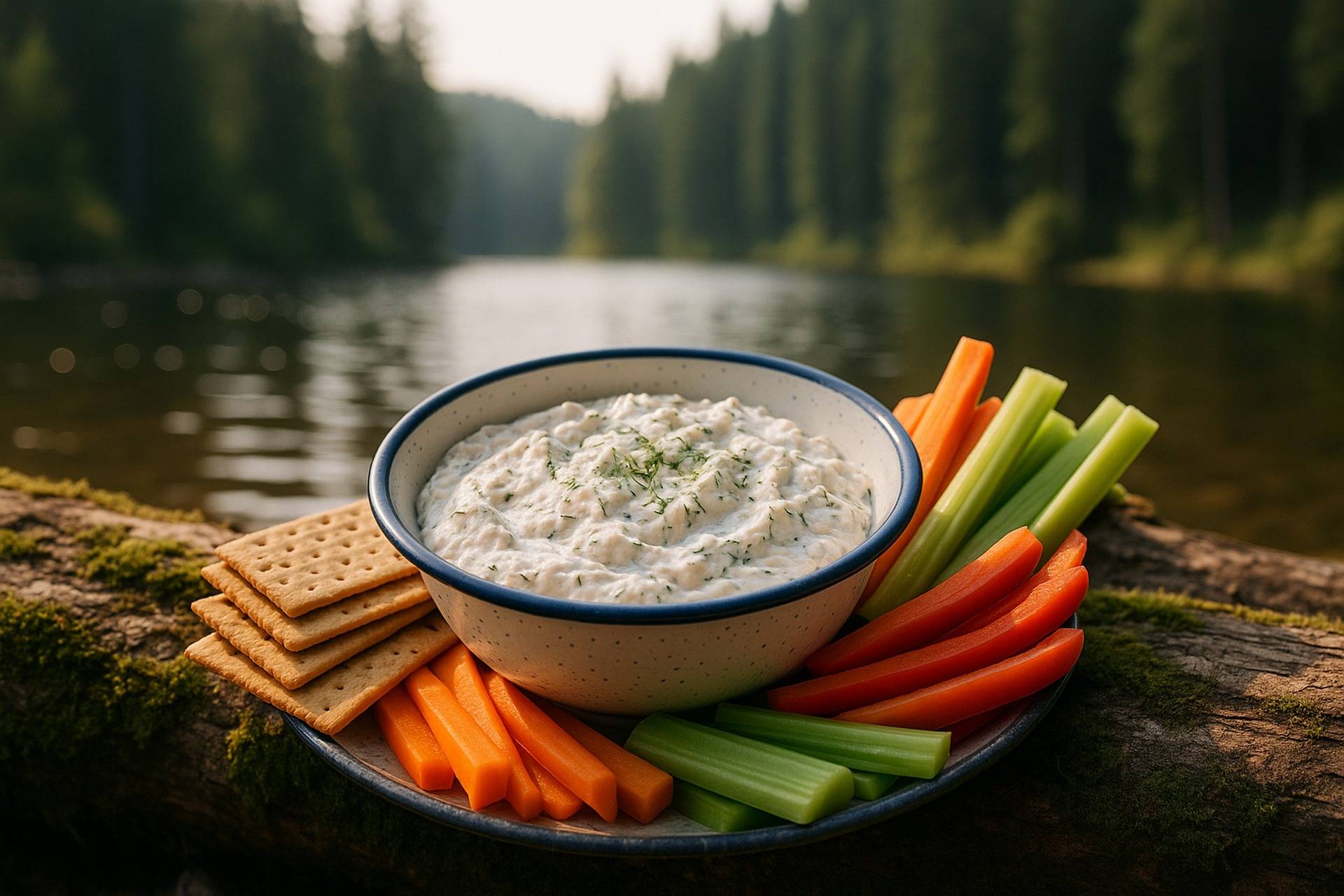 Lemon Dill Smoked Trout Dip camp recipe image