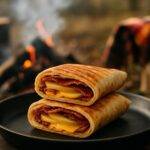Maple Bacon Apple Cheddar Wraps camp recipe image