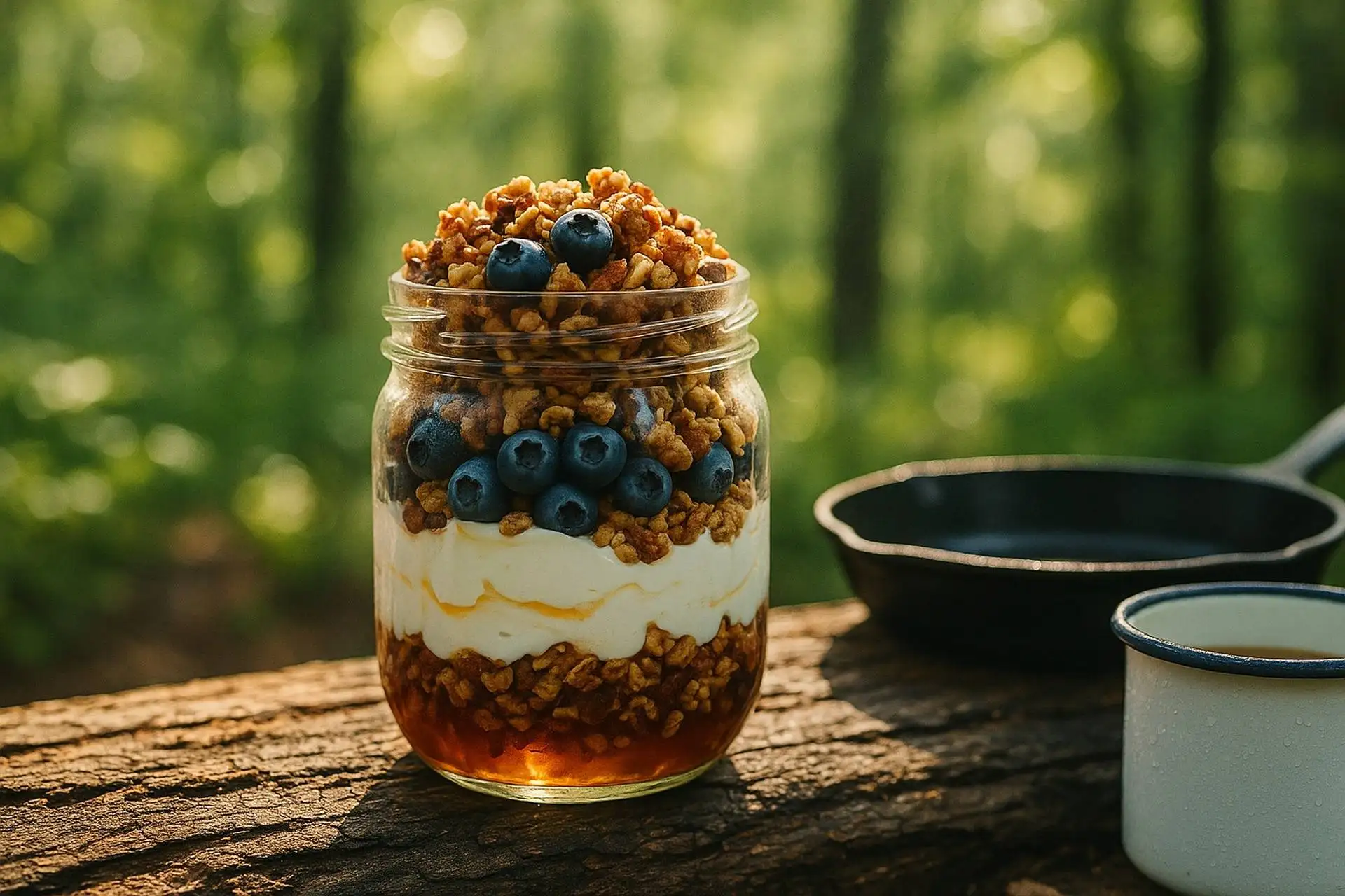 Maple Bacon Granola Parfaits camp recipe image