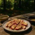 Maple Tahini Apple Slices camp recipe image