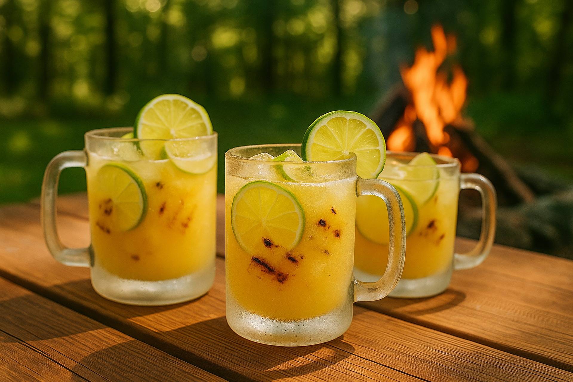 Smoky Pineapple Lime Agua Fresca camp recipe image