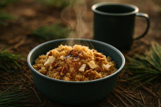 Spiced Apple Walnut Breakfast Couscous camp recipe image