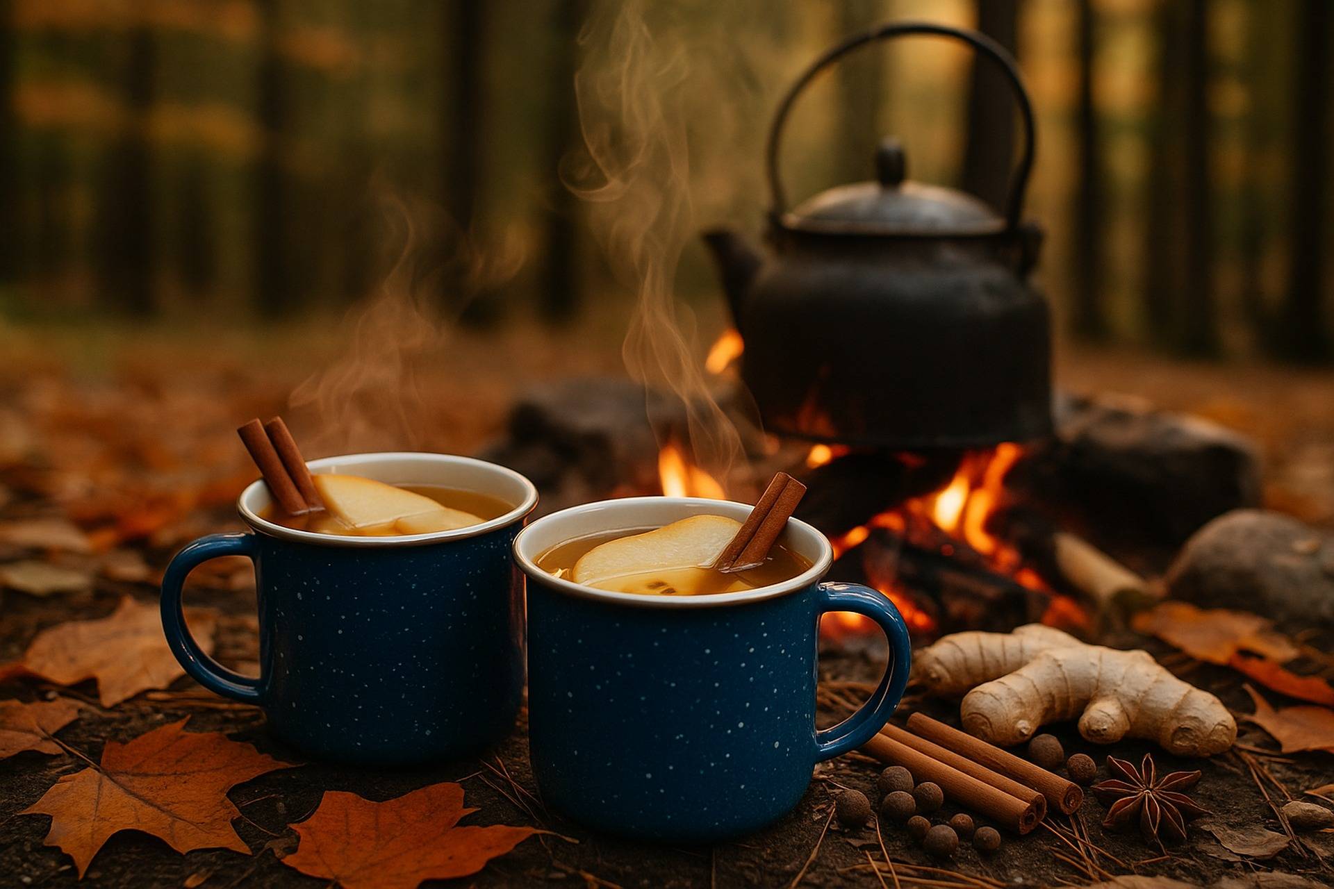 Spiced Ginger Pear Cider camp recipe image