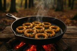 Spicy Maple Roasted Delicata Squash Rings camp recipe image
