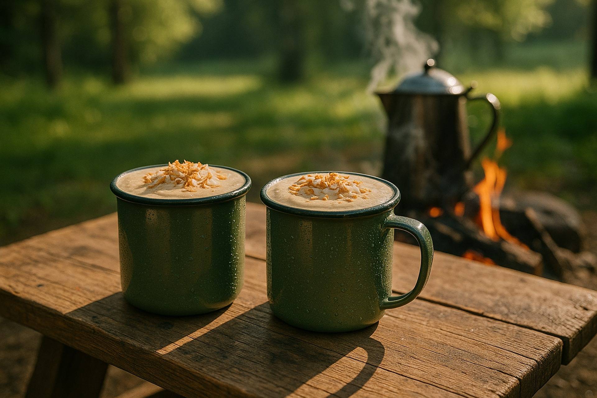 Toasted Coconut Maple Coffee Shake camp recipe image