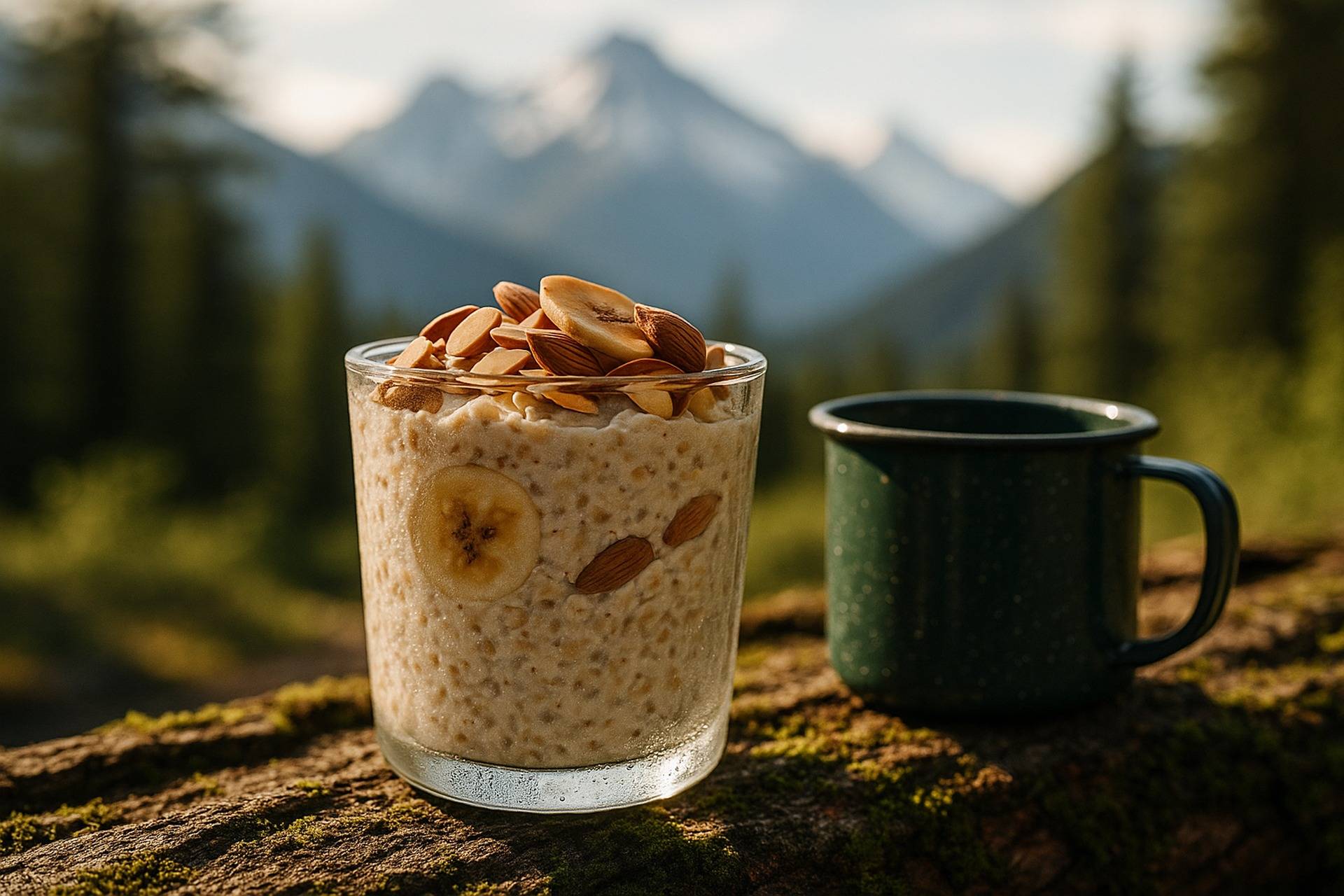 Vanilla Almond Banana Muesli Cups camp recipe image